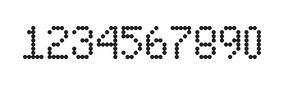 5×8数字点阵字体 ddN58AA0696