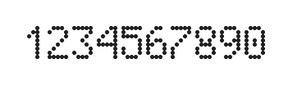 5×8数字点阵字体 ddN58AA0714