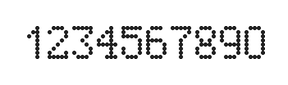 5×8数字点阵字体 ddN58AA0717