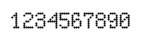 5×8数字点阵字体 ddN58AA0726