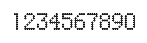 5×8数字点阵字体 ddN58AA0727