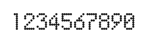 5×8数字点阵字体 ddN58AA0738