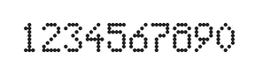 5×8数字点阵字体 ddN58AA0743