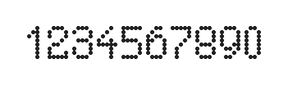 5×8数字点阵字体 ddN58AA0749