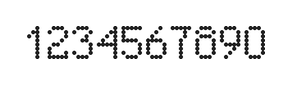5×8数字点阵字体 ddN58AA0755