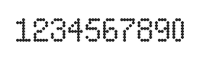 5×8数字点阵字体 ddN58AA0757