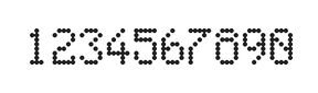 5×8数字点阵字体 ddN58AA0762