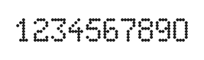 5×8数字点阵字体 ddN58AA0786