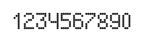 5×8数字点阵字体 ddN58AA0796