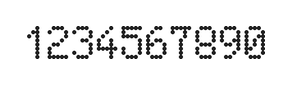 5×8数字点阵字体 ddN58AA0814