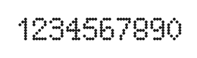 5×8数字点阵字体 ddN58AA0824