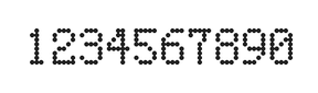 5×8数字点阵字体 ddN58AA0826