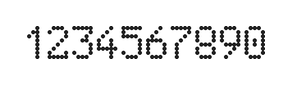 5×8数字点阵字体 ddN58AA0829