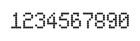 5×8数字点阵字体 ddN58AA0835