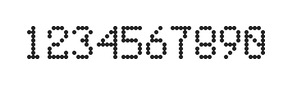 5×8数字点阵字体 ddN58AA0836