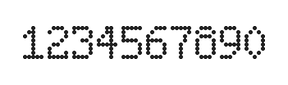 5×8数字点阵字体 ddN58AA0837