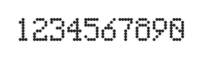 5×8数字点阵字体 ddN58AA0843