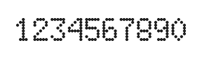 5×8数字点阵字体 ddN58AA0846