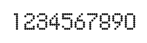 5×8数字点阵字体 ddN58AA0848