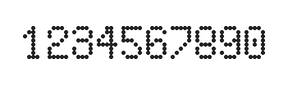5×8数字点阵字体 ddN58AA0858