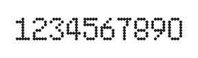 5×8数字点阵字体 ddN58AA0870