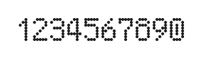 5×8数字点阵字体 ddN58AA0878