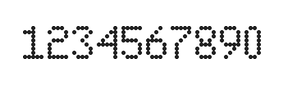 5×8数字点阵字体 ddN58AA0879