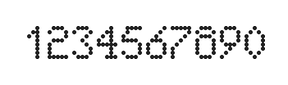 5×8数字点阵字体 ddN58AA0881