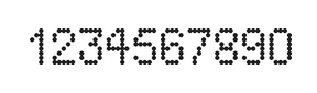 5×8数字点阵字体 ddN58AA0887