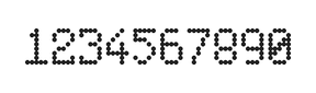 5×8数字点阵字体 ddN58AA0888