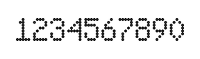 5×8数字点阵字体 ddN58AA0890
