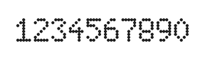 5×8数字点阵字体 ddN58AA0892