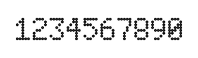 5×8数字点阵字体 ddN58AA0894