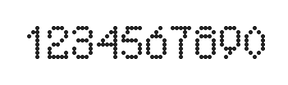 5×8数字点阵字体 ddN58AA0896