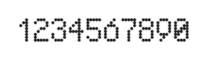 5×8数字点阵字体 ddN58AA0899