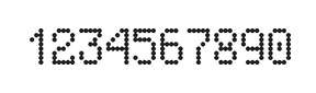 5×8数字点阵字体 ddN58AA0913