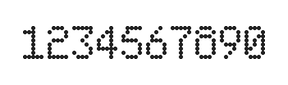 5×8数字点阵字体 ddN58AA0917