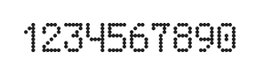 5×8数字点阵字体 ddN58AA0919