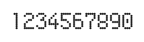 5×8数字点阵字体 ddN58AA0925