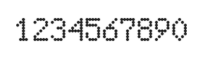 5×8数字点阵字体 ddN58AA0928