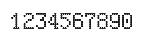 5×8数字点阵字体 ddN58AA0930