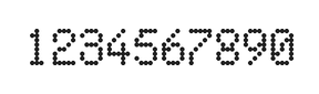 5×8数字点阵字体 ddN58AA0935