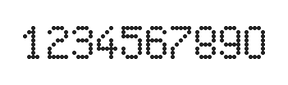 5×8数字点阵字体 ddN58AA0936