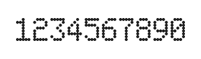 5×8数字点阵字体 ddN58AA0937