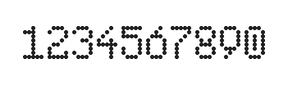 5×8数字点阵字体 ddN58AA0938