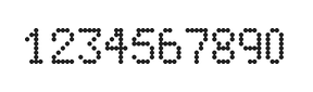 5×8数字点阵字体 ddN58AA0942