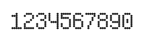 5×8数字点阵字体 ddN58AA0946