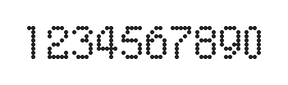 5×8数字点阵字体 ddN58AA0947