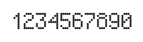 5×8数字点阵字体 ddN58AA0948