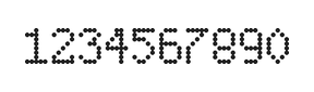 5×8数字点阵字体 ddN58AA0953